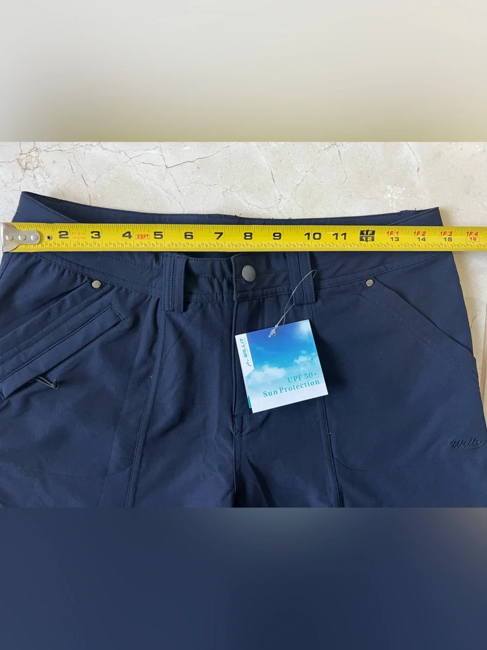 Willit Women's 6 Golf Hiking Shorts UPF 50+ Quick Dry Athletic Navy Blue NWT